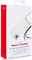 iPhone 11 Pro Max Back Case Celly Adjustable Neck Strap