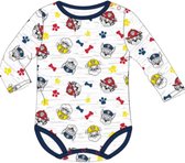 Paw Patrol - Rompertje - Lange Mouw - Katoen - Blauw - Unisex - Maat 62 (4 Maanden)