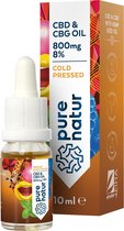 Pure Natur|CBD/CBG800|8% 10 ml|Full Spectrum Hemp Seed Oil