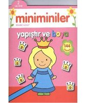 Miniminiler Pembe Kitap Yapıştır ve Boya   2 Yaş Üstü