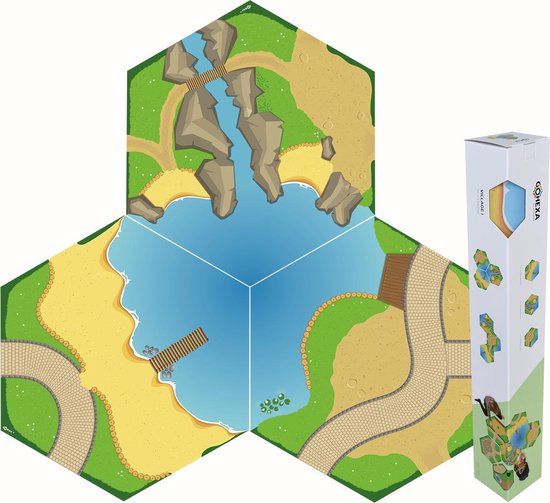 Gohexa - Playmats - Village I - speelkleed - speelmat - set van 3 stuks