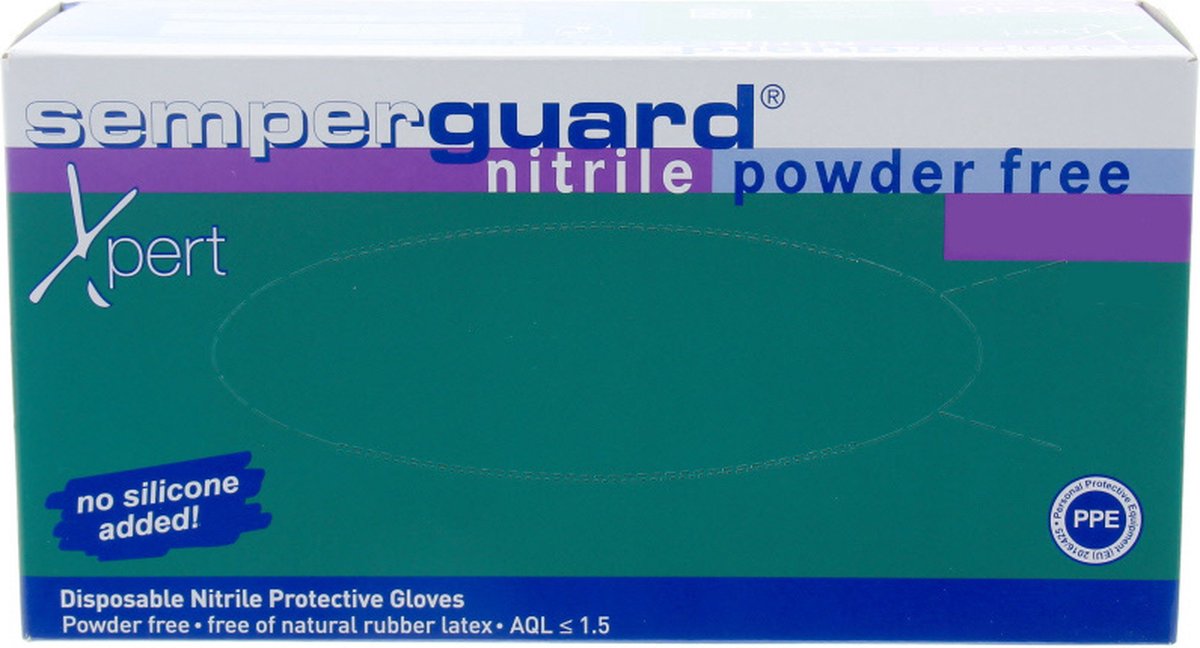 Goedkoopste Handschoenen Nitril 100 stuks- poedervrij S