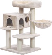 Homestoreking Stal Krabpaal met Huis - Extra dikke stammen - Beige