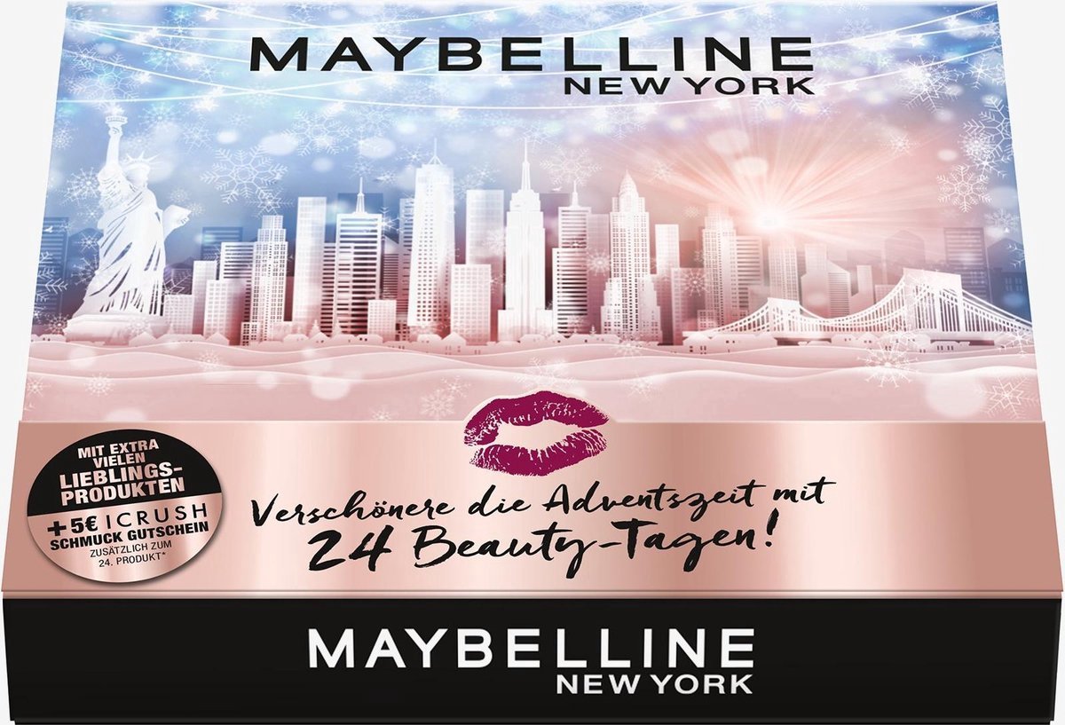 Maybelline Make-up Adventskalender - 24 Make-up producten | bol.com