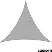 LORIOTH® Schaduwdoek Waterdicht - Driehoekige Zonwering - Outdoor Zonwering - Terras - Achtertuin - Camping - 3M - Grijs