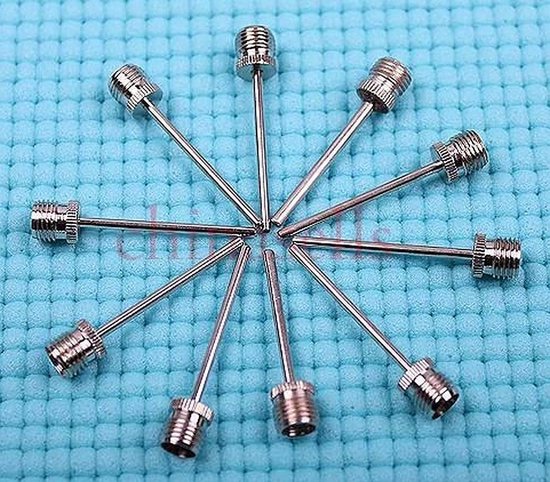 Roestvrijstalen Pompnaalden Set – 10 Stuks Inflatie Naalden Voor Voetbal, Basketbal, Volleybal, Strandballen En Opblaasbaar Speelgoed (38 Mm, 1,88 Mm Diameter)