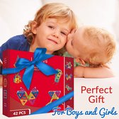 Limmys Magnetische Bouwblokken - Bouw Speelgoed voor Jongens en Meisjes - STEM Educatief Speelgoed is een Perfect cadeau - Inclusief 42 Stukken en een Ideeënboek - Een gratis fluwe
