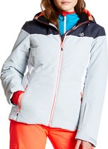 Dare 2b Slightly Wintersportjas - Maat 42  - Vrouwen - grijs/oranje