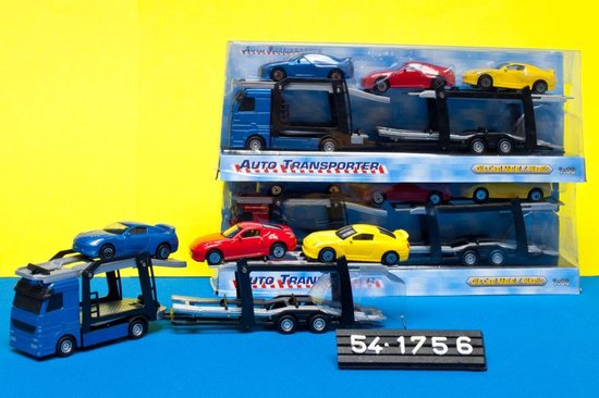 Die Cast/plastic autotranspor ter met 3