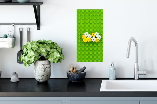 Poster sous-sol avec fleurs - 20x40 cm