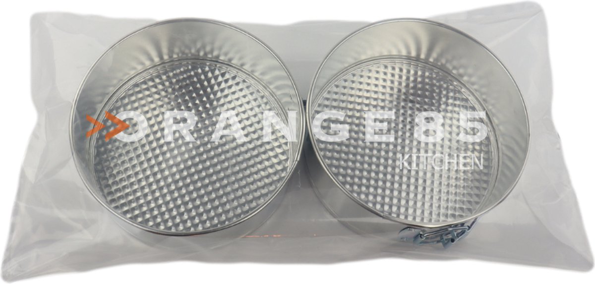 Orange85 Springvorm - 2 Stuks - 18 cm - Rond - Metaal – foto 6