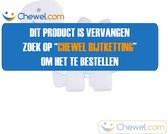 Bijtketting Cartoon Dinosaurus | grijs met blauw