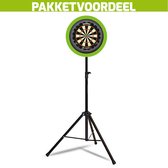 Mobiele Dartbaan VoordeelPakket + Winmau Blade 6 + Dartbordverlichting Basic (Lime)