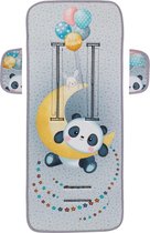 Interbaby Inlegkussen Panda 83 X 33 Cm Katoen Grijs 3-delig