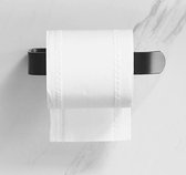 WC rol houder - Toiletrolhouder - Handdoek Houder - Handdoekrek Badkamer - Papier Tissue Rack Haak Moderne Zwarte Hanger                                                Zwart