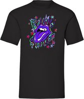 T-Shirt purple Rolling Stones - Black (S)