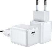 USB-C Adapter 30 Watt - Geschikt voor iPhone / iPad / Samsung / Huawei / Xiaomi / Oppo - iPhone 13 & 12 Mini/Pro/Pro Max oplader - Snellader - Power Delivery - Samsung S21 USB-C ad