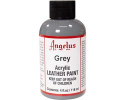 Angelus Leather Acrylic Paint - textielverf voor leren stoffen - acrylbasis - Grey - 118ml