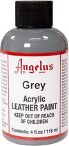 Angelus Leather Acrylic Paint - textielverf voor leren stoffen - acrylbasis - Grey - 118ml