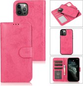 Bookcase Apple iPhone 13 Pro | Hoogwaardig Pu Leren Telefoonhoesje | Lederen Wallet Case | Roze