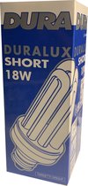 Duralux 18W spaarlamp E27 grote fitting warmwit 3000k 1100lm 12000h