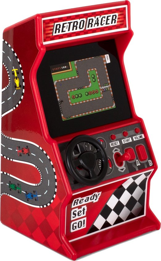 Afbeelding van het spel Orb Retro-racemachine 8-bit Arcade 30 Spellen Rood/zwart