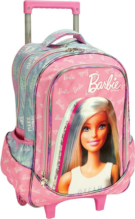 Barbie Trolley Sac à Dos Filles 23,6 Litres Polyester Rose/Bleu | bol.com