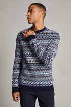 Matinique Trui Matriton Jacquard Knit 30205700 Campanula 184141 Mannen Maat - L