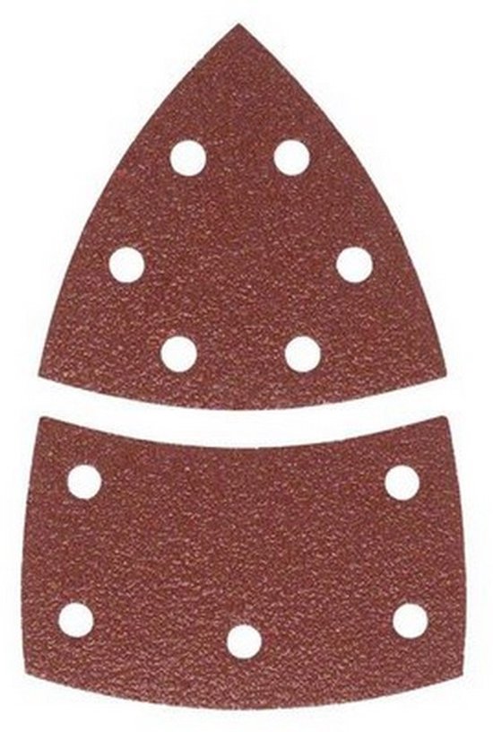 Feuille abrasive pour ponceuse Multi avec bande auto-agrippante, perforé Bosch Accessories 2609256A65 Grain 180 (L x l)