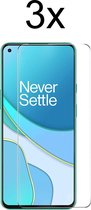 OnePlus 9 Screenprotector - Beschermglas OnePlus 9 4G/5G Screen Protector Glas - 3 stuks