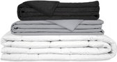 GRAVITY® - Verzwaringsdeken voor kinderen - Dekbed voor kinderen - 90x120cm - Donkergrijs - 3kg SET