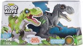 Dinosaurus Dino  ROBO ALIVE ATTACKING T-REX  grijs