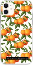 iPhone 12 hoesje TPU Soft Case - Back Cover - Mandarijn print