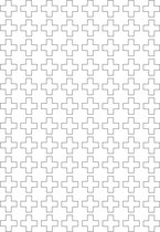 Muursticker kruisjes | 2cm | 96 stuks | wit