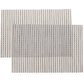 2 x 2 Placemats | Onderlegger | Tafelmatje | Placemat 30 x 45 cm | zilverkleurig