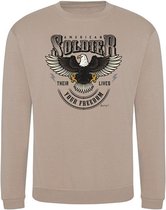 SWEATER BLACK AMERICAN SOLDIER DESERT (M)