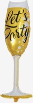 Folieballon Champagne glas 40x100 cm