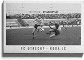 Walljar - FC Utrecht - Roda JC '79 - Muurdecoratie - Canvas schilderij