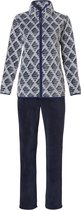 Pastunette dames huispak fleece | MAAT 50 | Wafels | marine