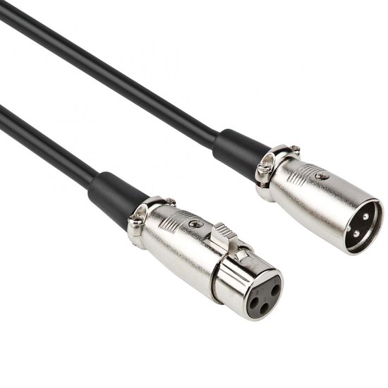 XLR kabel - Gebalanceerd - 3 meter - Zwart - Allteq | bol.com