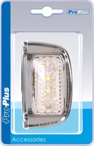 Pro Plus Kentekenverlichting LED - 76 x 41 mm - 12 Volt en 24 Volt - Chroom - blister