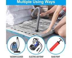 BoxLegend Vacuümzakken 15 Stuks Opbergzakken Reizen Dikkere Vacuüm Kledingzakken 1XXL + 2XL + 5L + 5M + 2S Herbruikbaar voor Kleding Dekbedden Beddengoed Kussens Vloerkleden Gordijnen