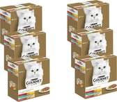 Gourmet Gold Luxe Mix - Kattenvoer Vis & Vlees - 48 x 85 g