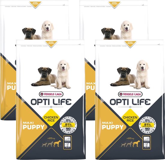 engineering Monumentaal climax Opti Life Puppy Maxi - Hondenvoer - 4 x 1 kg | bol.com