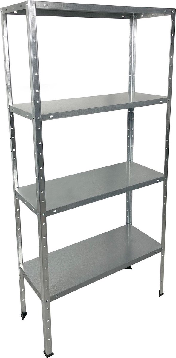 Stellingkast metaal 150x75x30 cm - Opbergrek metaal - Legbordstelling - Stellingkast metaal