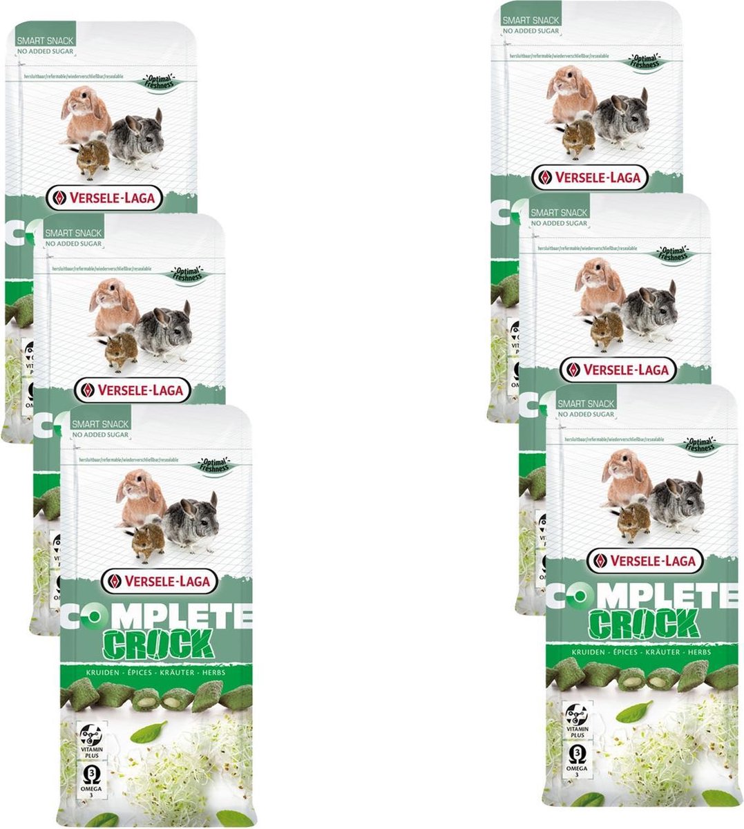 Versele-Laga Complete Crock Herbs - Knaagdiersnack - 6 x Kruiden 50 g