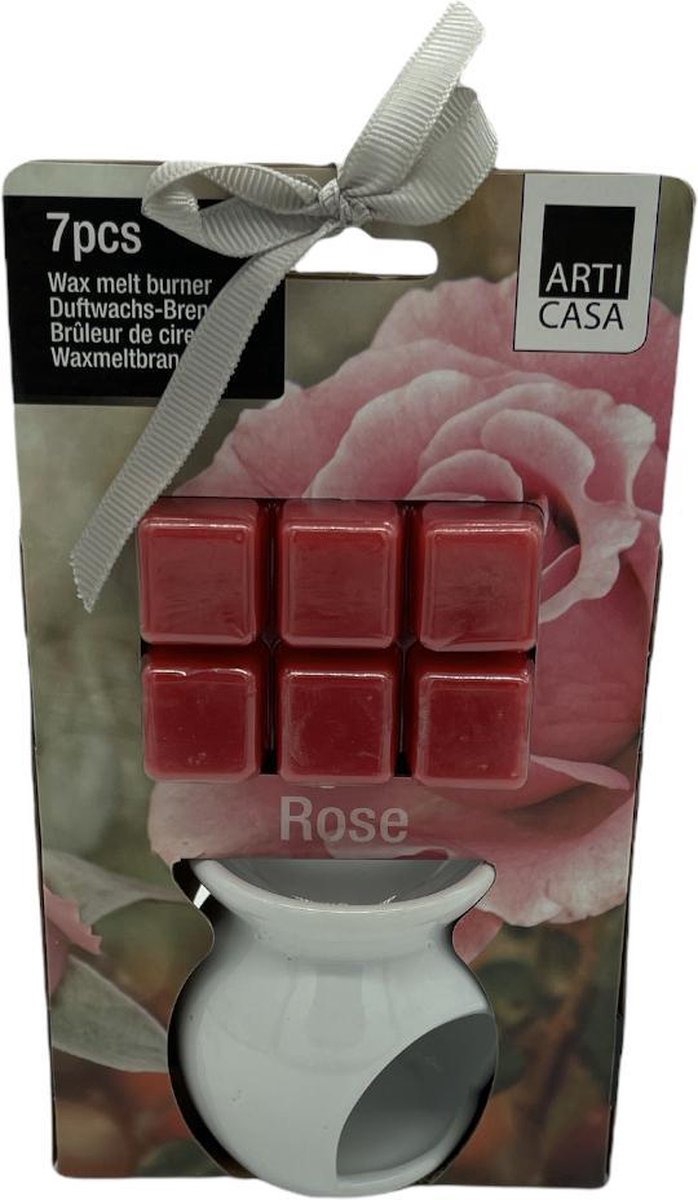 K Pleasure - Geurkaarsen - Kaarsen met Blokjes geur - Geurblokjes voor kaarsen – Geurverstuiver - Rose