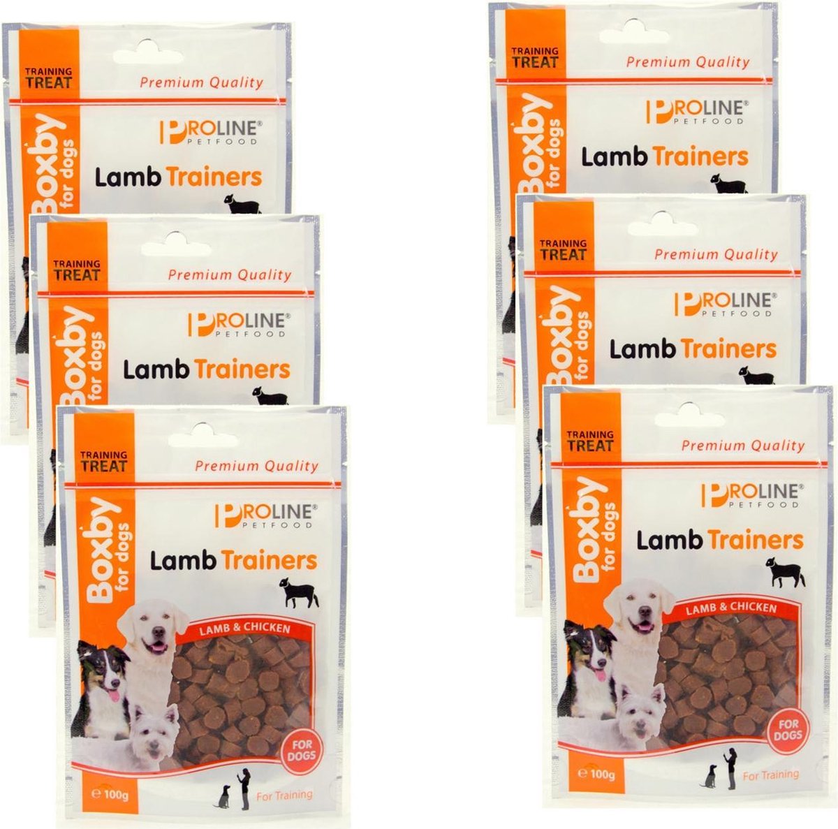 snorkel Consequent Absorberen Proline Boxby Lamb Trainers - Hondensnacks - 6 x Lam 100 g | bol.com