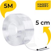 Handy Harry® 5M * 5CM Ruban adhésif double face Magic Nano Gekko Grip