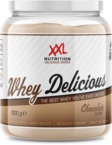 XXL Nutrition - Whey Delicious - Wei-eiwitpoeder met BCAA & Glutamine, Proteïne poeder, Eiwit shake, Whey Protein - Chocolade - 1000 gram